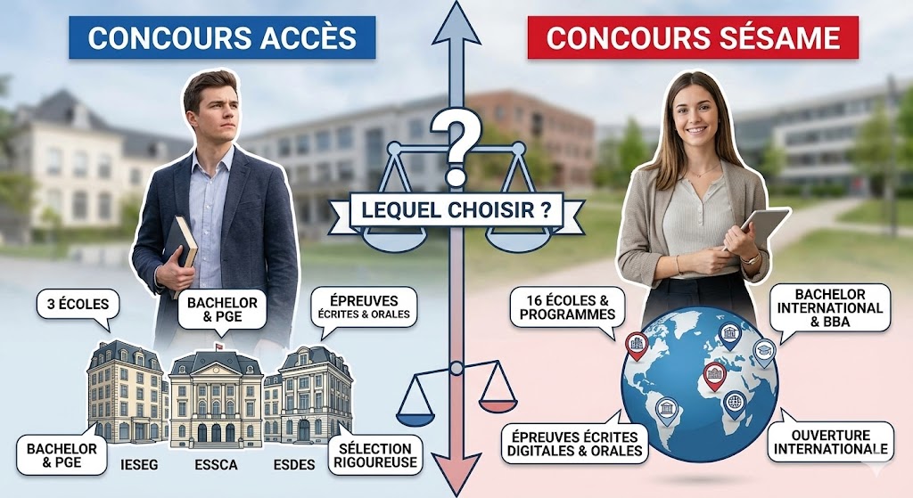 Concours Accès ou Concours Sésame : Lequel choisir ?
